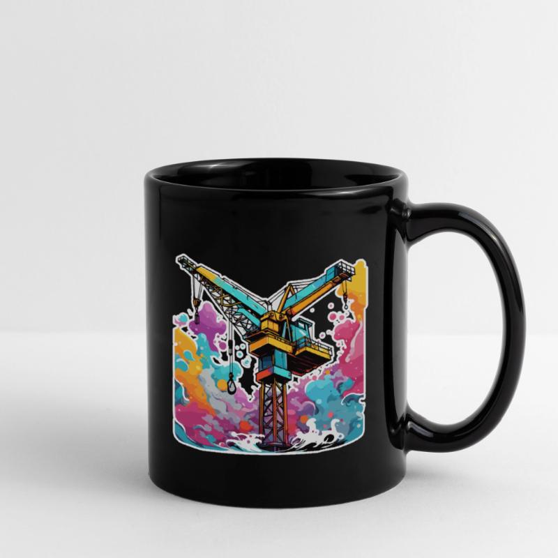 Crane / construction site / winch / crane system Full Colour Mug
