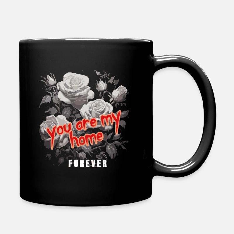 my home - Mug uni - noir