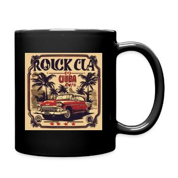 Cuba Oldschool Retro Us Car - Full Colour Mug - black - Right