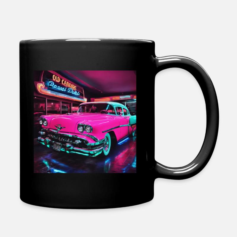 Us Car Oldtimer Salon 50' - Mug uni - noir