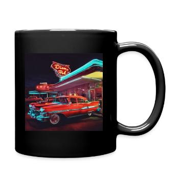 Us Diner 50' Rétro Vintage Oldschool - Mug uni - noir - Droite