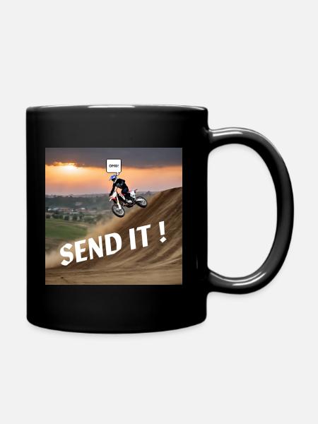 Envoyez-le ! Motocross - Mug uni - noir