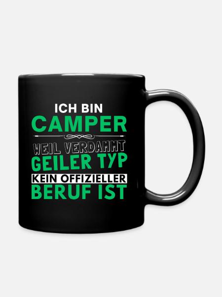 Damn Horny Guy - Camper Edition - Full Colour Mug - black