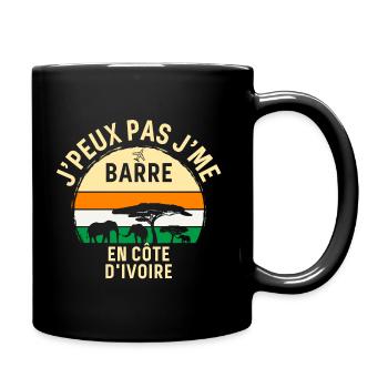 J peux pas j'me barre En Côte d'Ivoire - Mug uni - noir - Droite