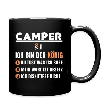 Camper Gift - I'm the King - Full Colour Mug - black - Right