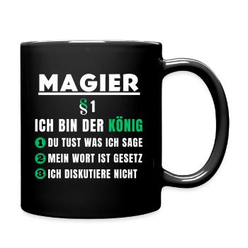 Cadeau de magicien - je suis le roi - Mug uni - noir - Droite