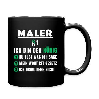 Cadeau de peintre - je suis le roi - Mug uni - noir - Droite