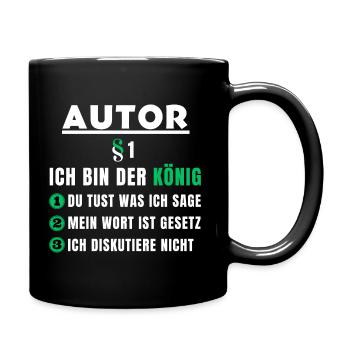 Author Gift - I'm the King - Full Colour Mug - black - Right