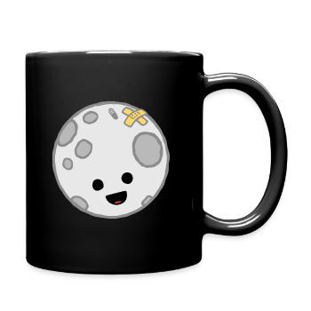 Moon – Moon Landing – Footprint - Full Colour Mug - black - Right