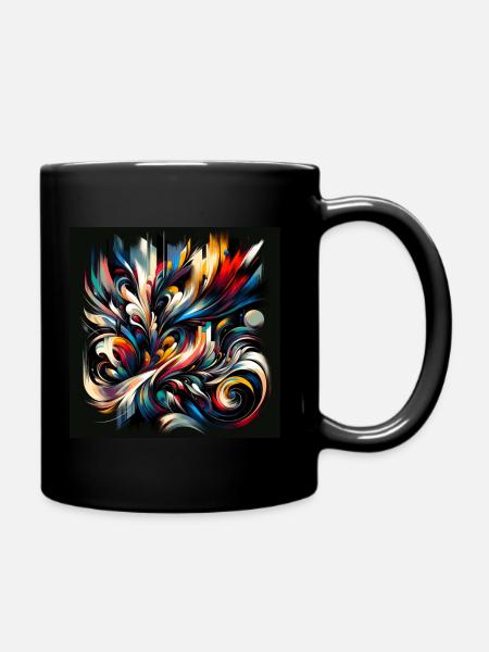 abstract art - Tasse einfarbig - Schwarz