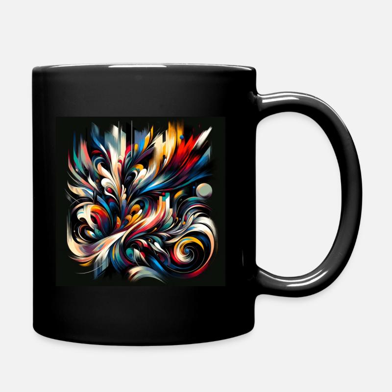 abstract art - Tasse einfarbig - Schwarz