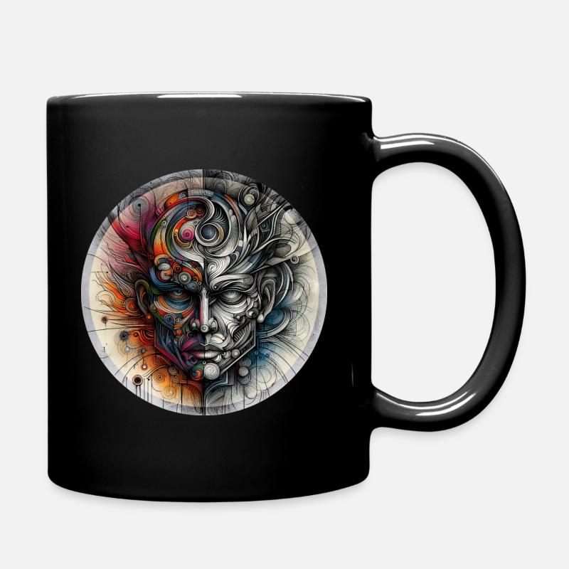 TwoFace - Full Colour Mug - black