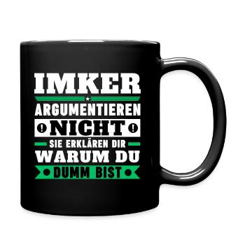 Les apiculteurs ne discutent pas - Mug uni - noir - Droite