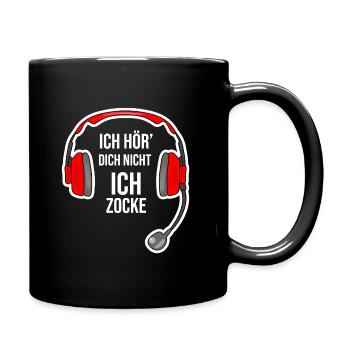 Gaming - I don't hear you, I gamble - Full Colour Mug - black - Right