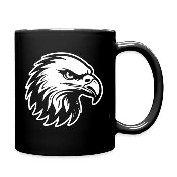 Eagle Head - Full Colour Mug - black - Right
