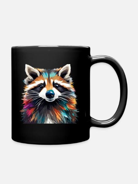 Raton laveur - Mug uni - noir