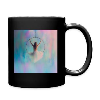 Aerial Hoop Ballerina in Pastel 1:1 - Full Colour Mug - black - Right