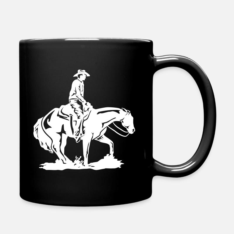 Reining Spin - Tasse einfarbig - Schwarz