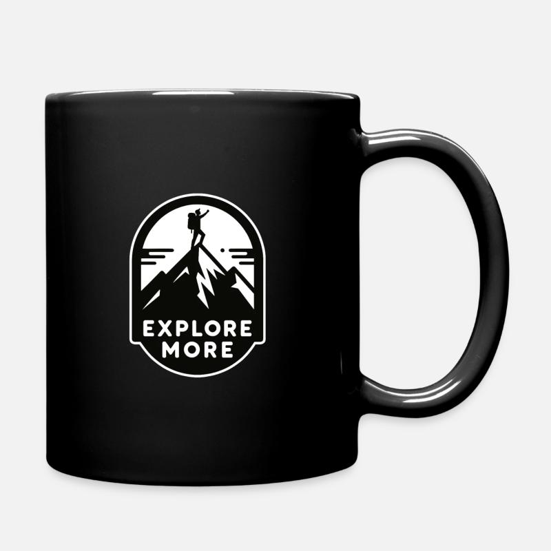 Explore more - Wanderer - Full Colour Mug - black