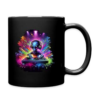 DJ extraterrestre - Mug uni - noir - Droite