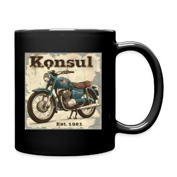 KraftFahrKonsul "Flying Wing" - Tasse einfarbig - Schwarz - Rechts