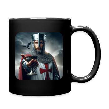 Templer, der dir den Heiligen Gral anbietet von Angelic Art - Tasse einfarbig - Schwarz - Rechts