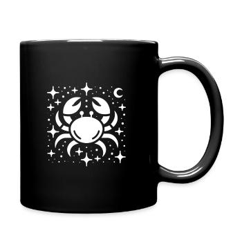 Signe du zodiaque Cancer minimaliste - Mug uni - noir - Droite
