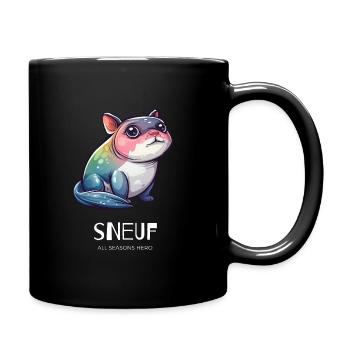 Tenue amusante pour solitaire, chien, teckel - Mug uni - noir - Droite