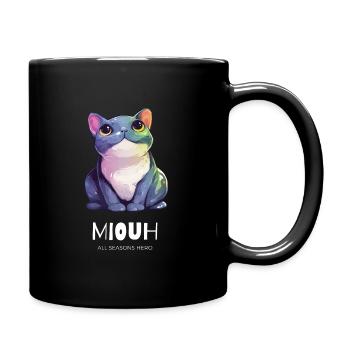 Funny outfit for lovers, cat, tomcat - Full Colour Mug - black - Right