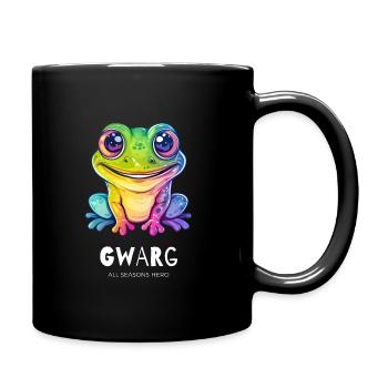 Drôle de tenue pour je-sais-tout, grenouille, crapaud - Mug uni - noir - Droite