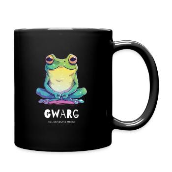 Drôle de tenue pour je-sais-tout, grenouille, crapaud - Mug uni - noir - Droite