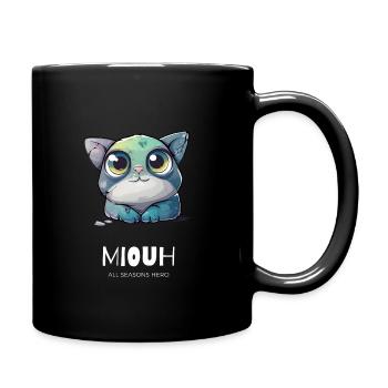 Funny outfit for lovers, cat, tomcat - Full Colour Mug - black - Right