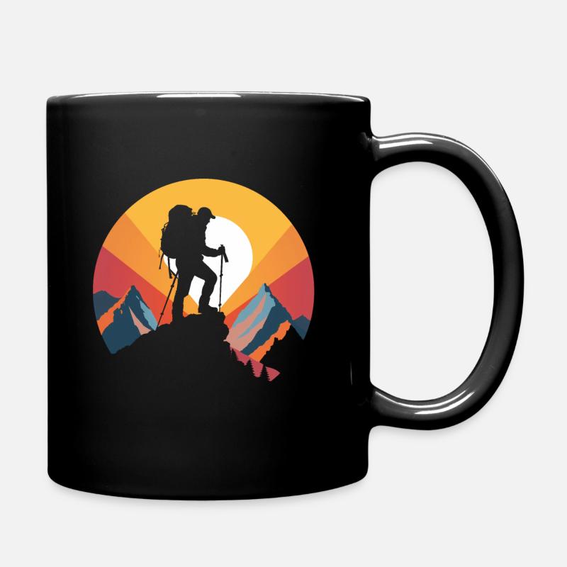 Hikers - Full Colour Mug - black
