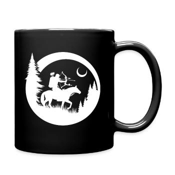 Tir à l’arc Tir à l’arc Tir à l’arc Chasse - Mug uni - noir - Droite