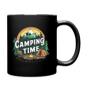 Camping voyage dans le temps vacances d'aventure - Mug uni - noir - Droite