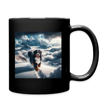 Berner Sennenhund - Tasse einfarbig - Schwarz - Rechts