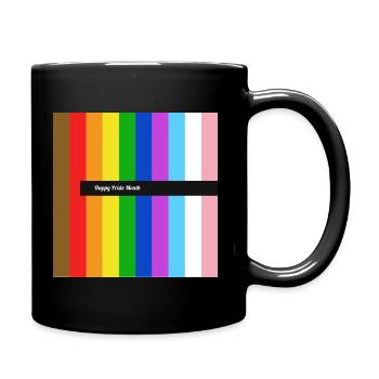 Fierté Arc-en-ciel Happy Pride - Mug uni - noir - Droite