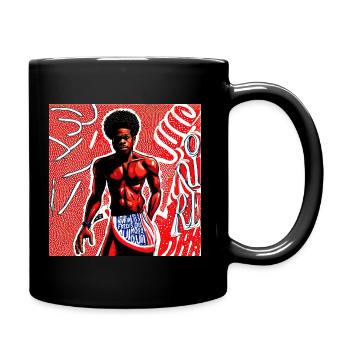 Ein schöner Tag - Pop-Art - Tasse einfarbig - Schwarz - Rechts