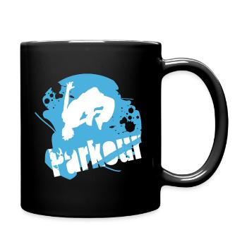 Parkour - Mug uni - noir - Droite