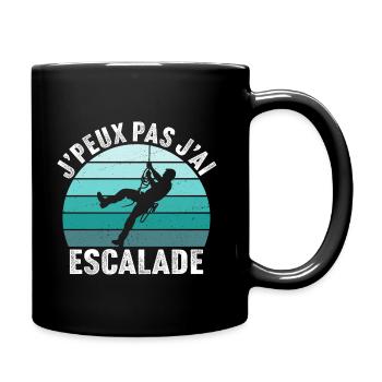 J'peux pas j'ai escalade - Mug uni - noir - Droite