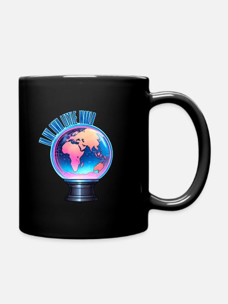 In meiner eigenen kleinen Welt - Tasse einfarbig - Schwarz