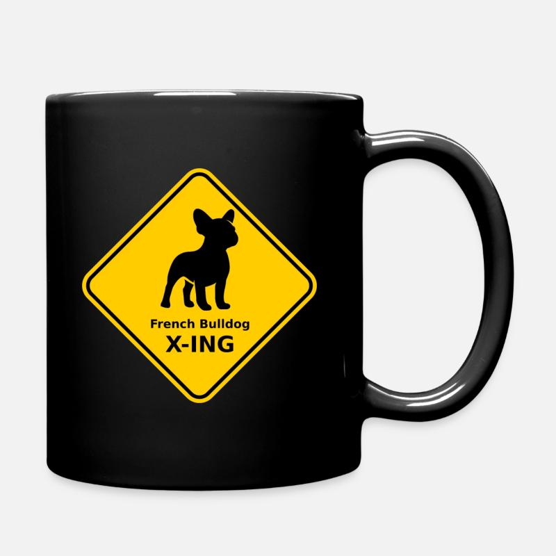 Panneau « Bouledogue français X-ING » - Mug uni - noir