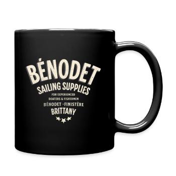 Bénodet sailing supplies Brittany - Mug uni - noir - Droite