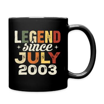 Cadeau d’anniversaire de juillet 2003 Anniversaire de juillet 2003 - Mug uni - noir - Droite