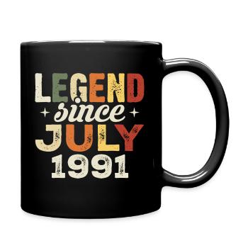 Cadeau d’anniversaire de juillet 1991 Anniversaire de juillet 1991 - Mug uni - noir - Droite