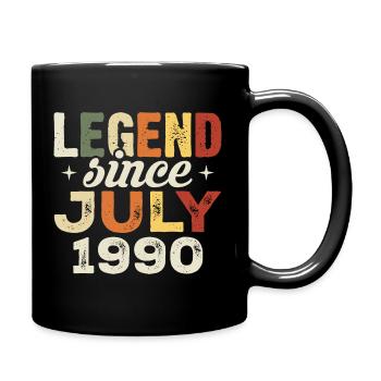 Juli 1990 Geburtstagsgeschenk Juli 1990 Geburtstag - Tasse einfarbig - Schwarz - Rechts