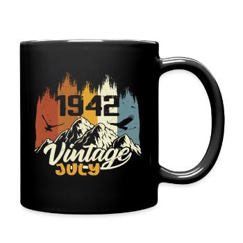 Vintage July 1942 Birthday Gift July 1942 - Full Colour Mug - black - Right