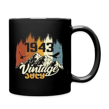 Vintage July 1943 Birthday Gift July 1943 - Full Colour Mug - black - Right