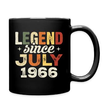 Cadeau d’anniversaire de juillet 1966 Anniversaire de juillet 1966 - Mug uni - noir - Droite