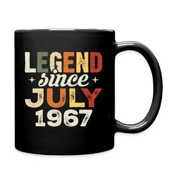 Cadeau d’anniversaire de juillet 1967 Anniversaire de juillet 1967 - Mug uni - noir - Droite